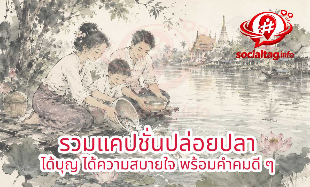 รวมแคปชั่นปล่อยปลา ได้บุญ ได้ความสบายใจ พร้อมคำคมดี ๆ
